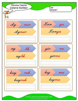 y sesi Grubu Çalışma Sayfaları